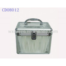 high quality 120 CD disks aluminum cd holder with clear acrylic panel as walls wholesale